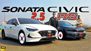 Honda Civic RS vs Hyundai Sonata 25  Ultimate Comparison in Pakistan [upl. by Sikleb]