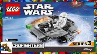 LEGO instructions  Star Wars  75126  First Order Snowspeeder [upl. by Anemolif]