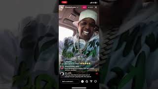 Finesse2Tymes diss HoneyComb Brazy in Song on IG Live PT2 Must See [upl. by Marashio492]