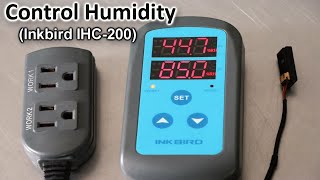 Inkbird Humidity Controller  IHC 200 settingsprogramming [upl. by Dijam]