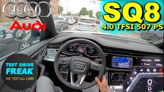 2024 Audi SQ8 TFSI 507 PS CITY POV DRIVE with Fuel Consumption [upl. by Vivie]