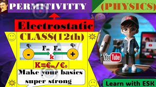 Permittivity Class12th Electrostatic Clear your Concept [upl. by Lesig482]