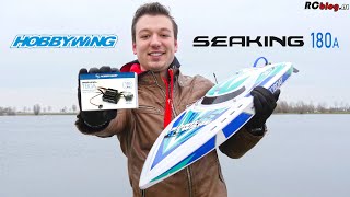 Hobbywing Seaking 180A V3 in Pro Boat Sonicwake 36 V2 [upl. by Aidualc994]