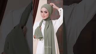 SHAWL Tutorial  Cara Pakai Tudung Shawl Gaya Simple amp Elegan [upl. by Blake]