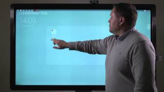 Clevertouch Plus Features  Creating a folder [upl. by Hinman]