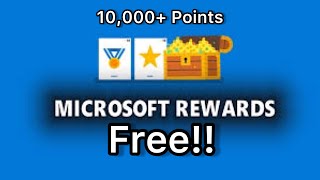 HOW TO GET 10000 POINTS ON MICROSOFT REWARDS IN 2024 EASY HACK [upl. by Ahsahs]