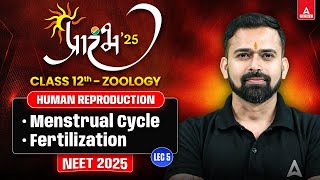 HUMAN REPRODUCTION CLASS 12 NEET 2025  MENSTRUAL CYCLE FERTILIZATION  ALL CONCEPT AND THEORY [upl. by Ulu]