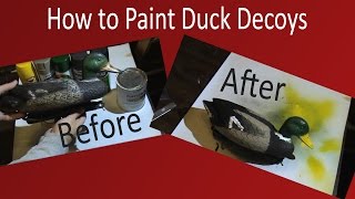 How to Paint Duck Decoys amp FREE Printable Instructions [upl. by Ynnavoig]