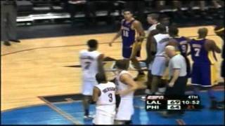 Allen Iverson and Sasha Vujacic Fight  2006 [upl. by Zacarias147]