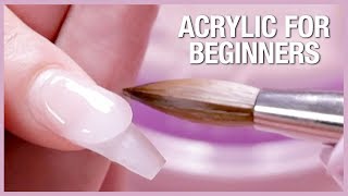 💅🏼Acrylic Nail Tutorial  How To Apply Acrylic For Beginners 🎉📚 [upl. by Warrin678]