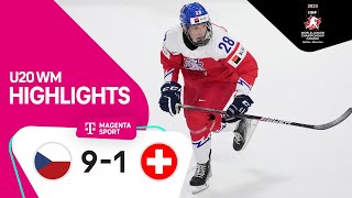 Tschechien  Schweiz  Highlights Viertelfinale  IIHF U20 EishockeyWM 2023  MAGENTA SPORT [upl. by Nicki]