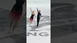 Delicate yet powerful Guignard  Fabbri score a new SB at GPFigure de France FigureSkating [upl. by Gabriellia]