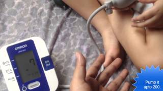 Measuring Blood Pressure with Omron [upl. by Danas]