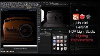 TUTORIAL  Lighting Demonstration with Houdini Redshift and HDR Light Studio [upl. by Yllah]