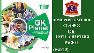 army public school class 8 GK  Unit 1 Chapter 2  Endangered Plants Page 6  NKS CLASSES [upl. by Dorran]