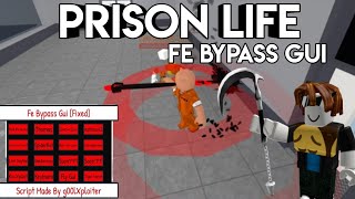 OP  Prison Life Fe bypass gui  2024   work roblox script god 🎁🎁 [upl. by Barbette]