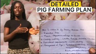 A very practical Pig Farming Business Plan [upl. by Atiraj]