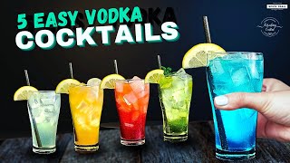 Easy Vodka Cocktails  How to make Vodka Cocktail at home [upl. by Ecinue]