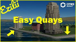 Easily Create Quays in Cities Skylines 2 [upl. by Anirtek]