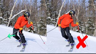 How to CARVE Telemark Turns  Using Your INSIDE Knee  TIP 3 [upl. by Samohtnhoj]