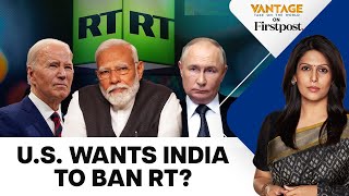 quotRT an Entity with Cyber Capabilitiesquot US Urges Allies to Ban RT  Vantage with Palki Sharma [upl. by Anomer]