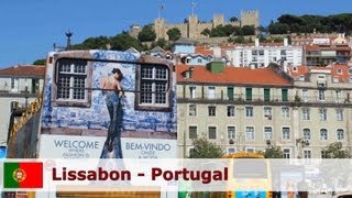 Portugal Lissabon  Eine Stadtrundfahrt entlang der schönsten Sehenswürdigkeiten [upl. by Ahsinak]