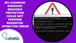 SFC SCANNOW Windows Resource Protection Could Not Perform the Requested Operation Error [upl. by Grata146]