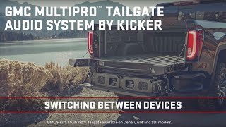 Connecting To A New Device Using Bluetooth  GMC MultiPro Tailgate Audio System By KICKER  GMC Life [upl. by Stanton]