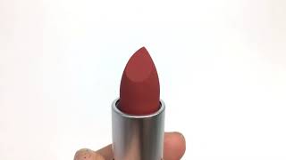 맥 MAC DEVOTED TO CHILI 디보티드 투 칠리 발색  파우더 키스 POWDER KISS LIPSTICK 보정 X [upl. by Nahoj]