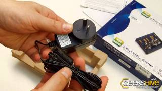 2 Port Video Splitter 350MHz VS132 Aten  Unboxing by wwwgeekshivecom [upl. by Aronow]