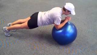 Stability Ball Plank  Bootcamp Ab Workouts [upl. by Benedic]