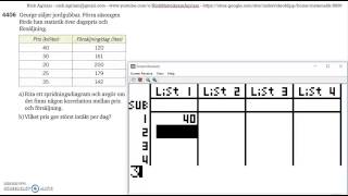 Matematik 5000 Ma 2b Kapitel 4 Statistik Modellering Korrelation 4406 [upl. by Tacklind]