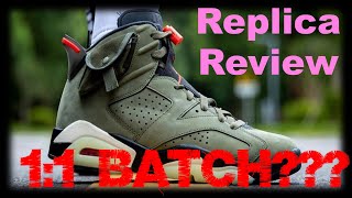 Air Jordan 6 x Travis Scott “Olive greenquot  11 batch  Mangomeee [upl. by Offen]