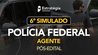 6º Simulado Polícia Federal Agente  Pós Edital  Correção [upl. by Rakia265]