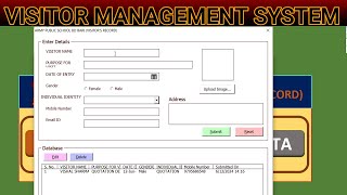 VISITOR MANAGEMENT SYSTEM SOFTWARE  VMS SOFTWARE [upl. by Arracat621]