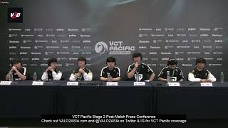 GenG GENG vs DRX VCT Pacific Season Grand Finals Postmatch Press Conference [upl. by Gagne288]