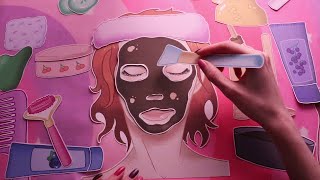 ASMR Perfectly Pampering Paper Spa layered sounds [upl. by Nimocks619]