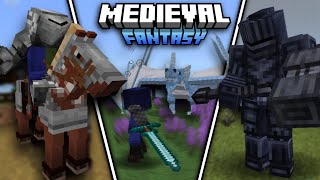 Best Medieval Fantasy Survival Addons For MCPE 120 [upl. by Enirolf]