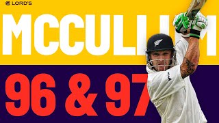 Out in the 90s TWICE  Brendon McCullums Lords Near Misses  England v NZ 2004 amp 2008  Lords [upl. by Emirac]