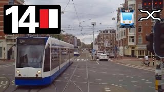 🚊 GVB Amsterdam Tramlijn 14 Cabinerit Flevopark  Slotermeer Drivers view POV [upl. by Crellen]