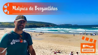 MALPICA de BERGANTIÑOS Directo 🎙️🤳 [upl. by Daggett485]