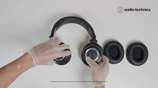 Replacing Your ATHM50x Earpads  AudioTechnica AU [upl. by Dorri]