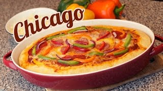 PIZZA CHICAGO  COMO HACER PIZZA  MUSAS  LOS POLINESIOS [upl. by Goldarina]