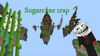 Inescapable sugarcane trap Minecraft Bedrock The hive treasure wars [upl. by Yesoj344]