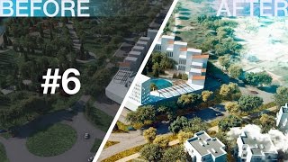 Photoshop Post Production 6 Architecture Airview [upl. by Ludovick]