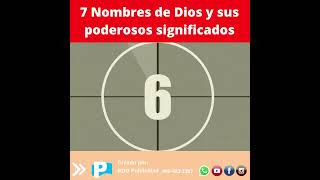 7 Nombres de Dios y sus poderosos significados [upl. by Dusty]