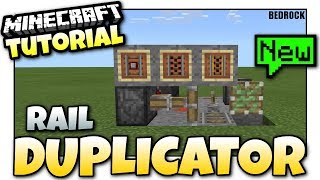 Minecraft  Rail DUPLICATOR  GLITCH  TUTORIAL  Bedrock  Xbox  MCPE  Windows 10 [upl. by Roselyn]