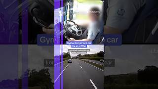 Gyrrwr lori yn taro car tra ar ei ffôn  Lorry driver crashes into car while on his phone [upl. by Yral]