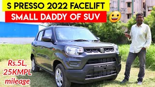 Maruti S Presso 2022  facelift  Micro SUV  nice engine performance  25KMPL mileage  Birla [upl. by Ahsyek]