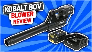 Lowes Kobalt 80 Volt Max Electric Blower Review [upl. by Popelka625]